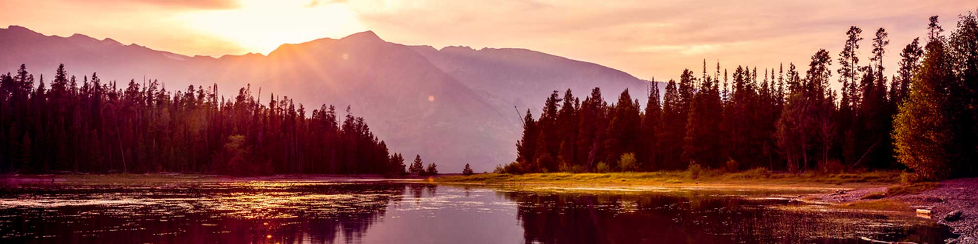 Sunset over the Mountains